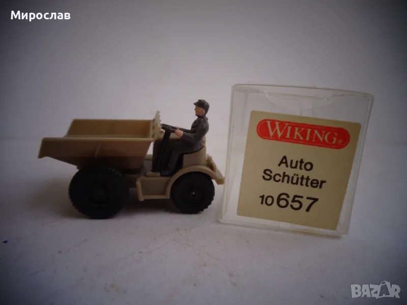 WIKING H0 1/87 БАГЕР САМОСВАЛ КАМИОН ИГРАЧКА МОДЕЛ, снимка 1