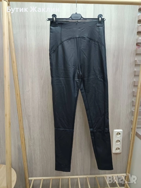 Дамски кожен клин матирана кожа с висока талия , снимка 1