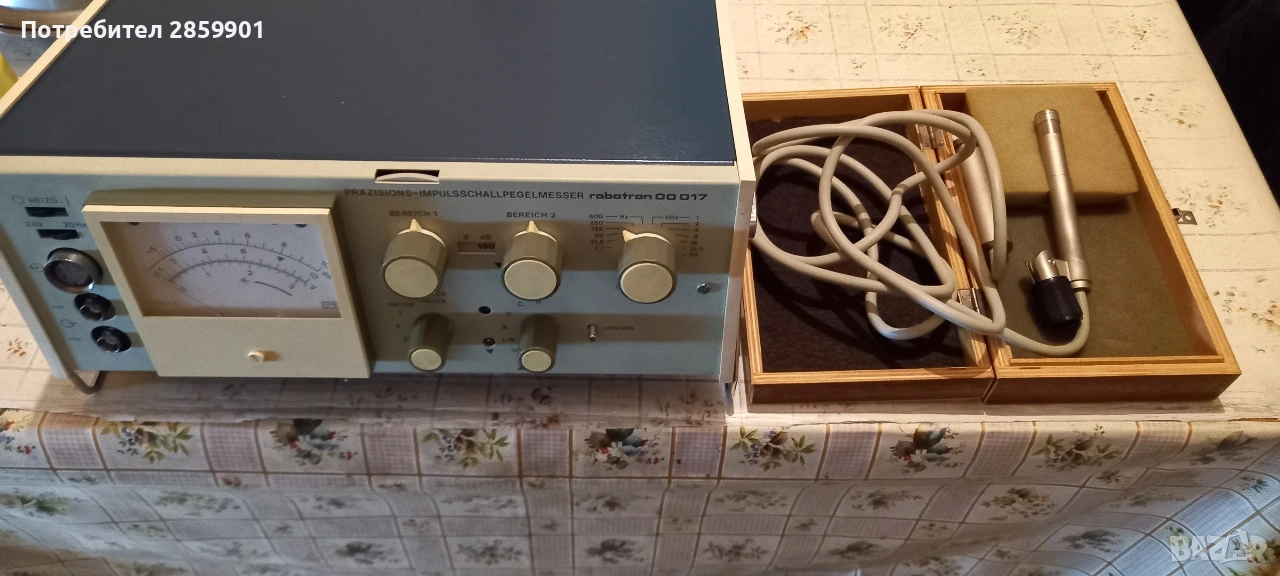 Прецизен импулсен шумомер Robotron 00 017 – отличен, пълен комплект, снимка 1