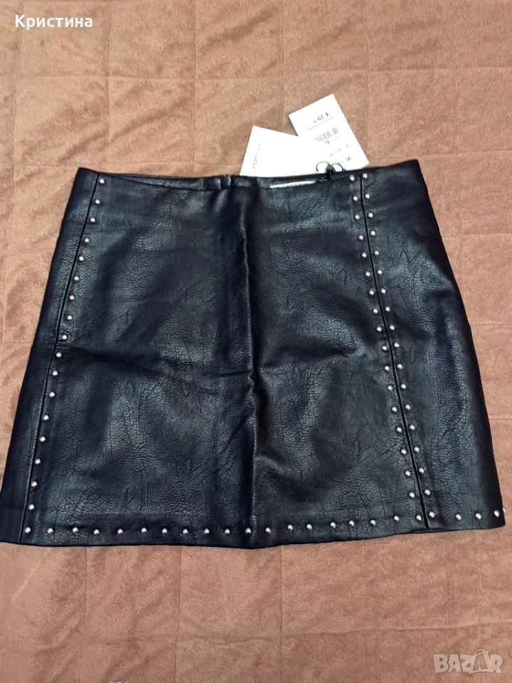 Кожена пола Pull & Bear , снимка 1