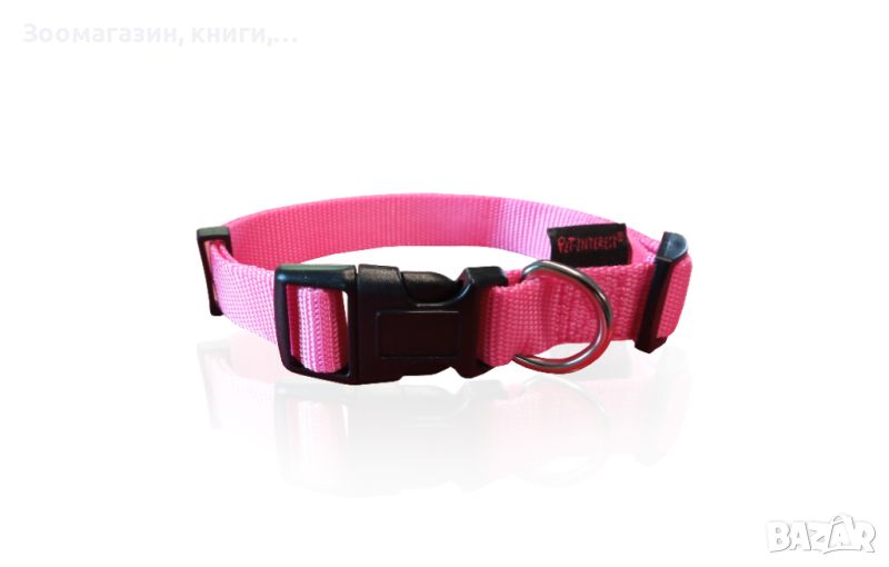 Нашийник за куче XS, M и L - Pet Interest Plain Line Collars Pink Colors, снимка 1