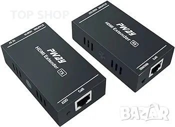 PWAY 1080p 60Hz 3D HDMI удължител през единичен кабел Cat5e/Cat6/Cat 7, Full HD, снимка 1