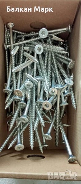 Винтове за дърво 5х90 – поцинковани, торкс, 100бр., снимка 1
