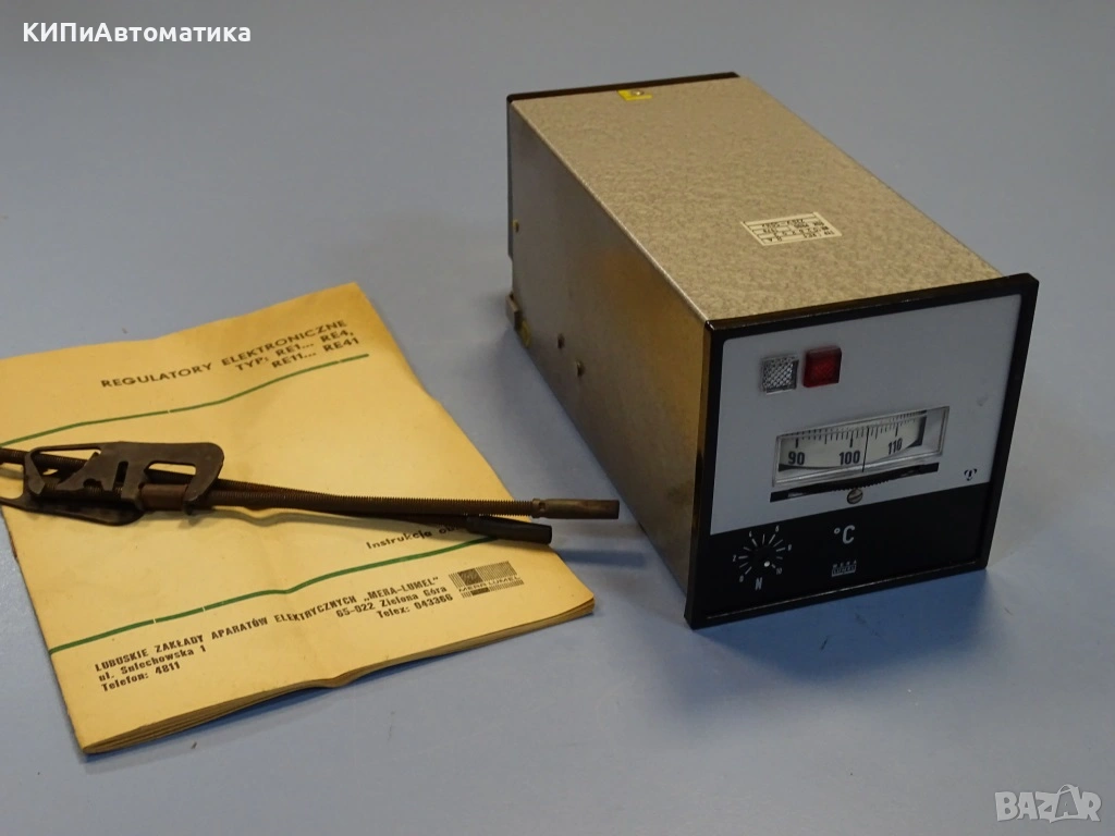 терморегулатор Mera-Lumel RE1 220V 0/130°C Pt100 temperature controller, снимка 1
