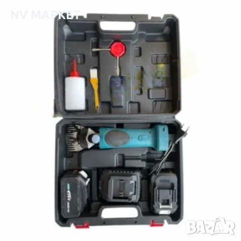 Акумулаторна машинка за подстригване на животни KraftRoyal 36V, 8.0Ah, с 2 батерии, снимка 2 - За селскостопански - 53838523