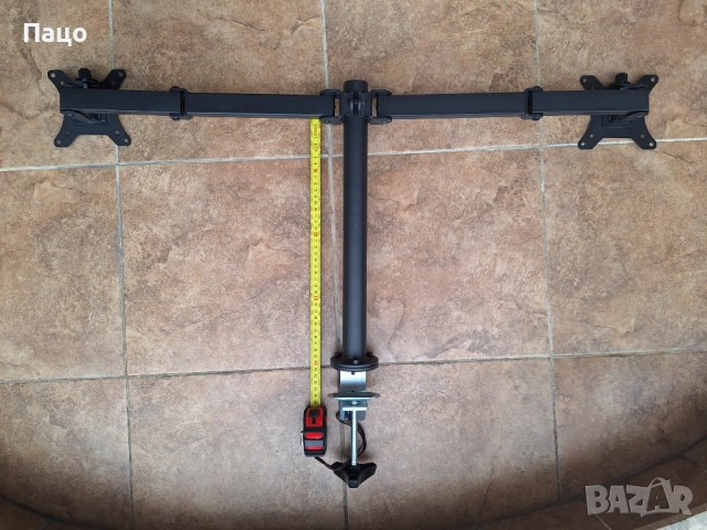 BONTEC стойка за два монитора, регулируема, снимка 2 - Монитори - 52065917