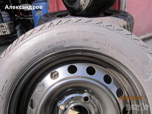 Continental 185/65/ R15, снимка 3 - Гуми и джанти - 51642400