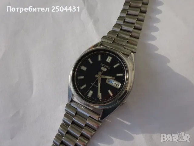 seiko 5 7s26 автоматичен ретро японски мъжки часовник от неръждаема стомана , снимка 6 - Мъжки - 48418494