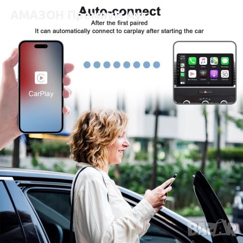 Безжичен CarPlay адаптер/Apple CarPlay/Plug&Play/вграден 5Hhz WIFI модул/от 2016г/iPhone IOS 10+, снимка 3 - Аксесоари и консумативи - 46295353