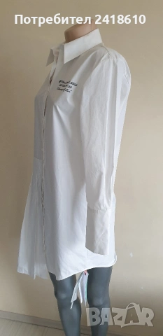 Off White Cotton Dress Italy Womens Size 40 / М НОВО! ОРИГИНАЛ! Дамска Рокля!, снимка 10 - Рокли - 53896051