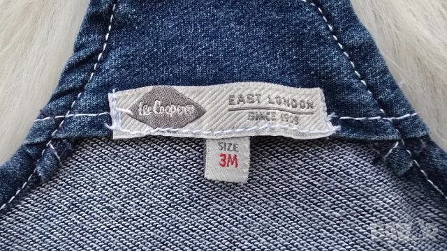 Бебешки дънков сукман 0-3 месеца, снимка 5 - Бебешки рокли - 51811796