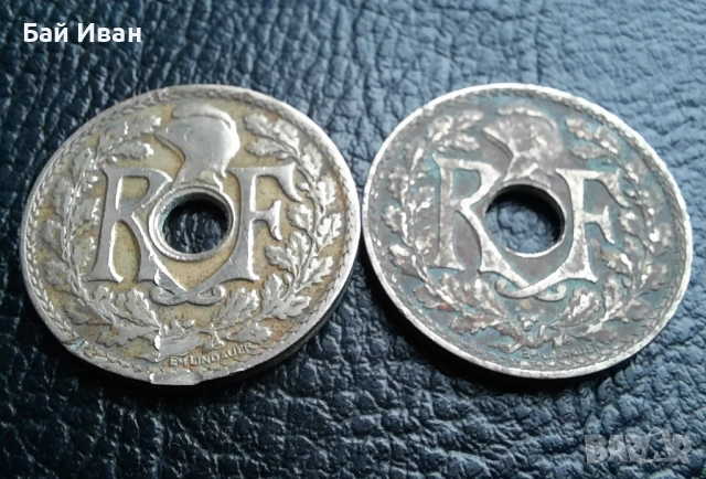 Стара монета 10 сантима 1926 г. и 1929 г.Франция - топ !, снимка 10 - Нумизматика и бонистика - 42201842