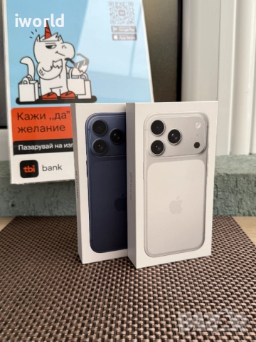 НОВ❗️ НЕразпечатан❗️ Iphone 17 PRO MAX ❗️Лизинг от 104лв/м❗️ silver blue ❗️USA, снимка 7 - Apple iPhone - 52615028
