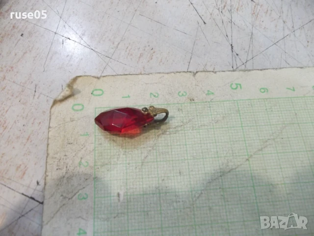 Висулка стара червен камък, снимка 2 - Други - 50842105