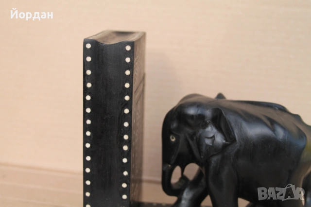 Дървена фигура Слон за Книга, снимка 8 - Антикварни и старинни предмети - 54149891
