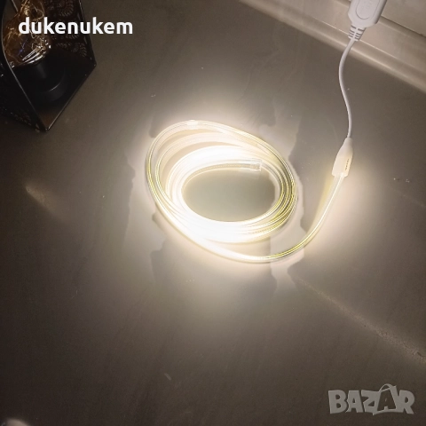 COB LED лента XUNATA 220V, 2 м, 288 LED/m, IP65, студена светлина 4000K, снимка 11 - Лед осветление - 52652086