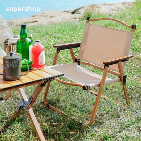 Олекотен Преносим Сгъваем Стол за Градина Къмпинг Плаж Тераса Пикник, снимка 3 - Градински мебели, декорация  - 54168986