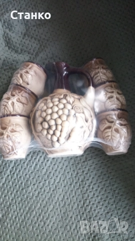 керамичен сервиз за вино , снимка 2 - Сервизи - 52036070