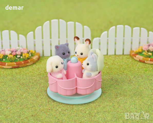 Sylvanian Families Rainbow Fun Nursery Bus триетажно превозно средство, побира до 28 бебета, деца, снимка 5 - Образователни игри - 45297893