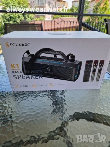 Sounarc K1 Boombox Karaoke Speaker 150W / Блутут Тон Колона с 2 микрофона, снимка 12 - Bluetooth тонколони - 46259182