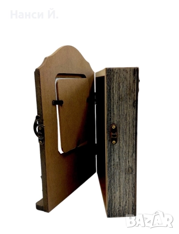 Дървена къщичка за ключове Home, снимка 3 - Органайзери - 51972047