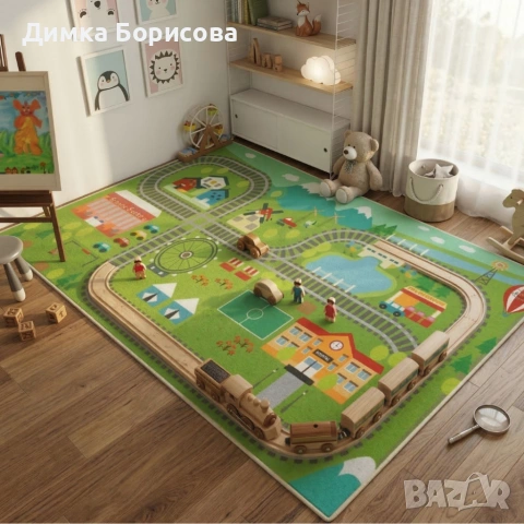 Детски килим за игра 120х160см , снимка 6 - Килими - 53940741
