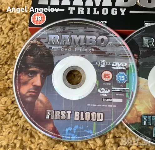 Rambo Trilogy DVD Sylvester Stallone First Blood, 2 & 3 box set, снимка 3 - DVD филми - 46950062