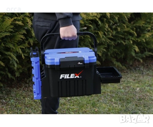Куфар-стол Fil Fishing TACKLE & SEAT BOX 150 кг риболов Италия PRO XL, снимка 7 - Такъми - 53353558