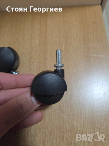 4 броя колела за офис стол 6см, снимка 2 - Други стоки за дома - 53579311