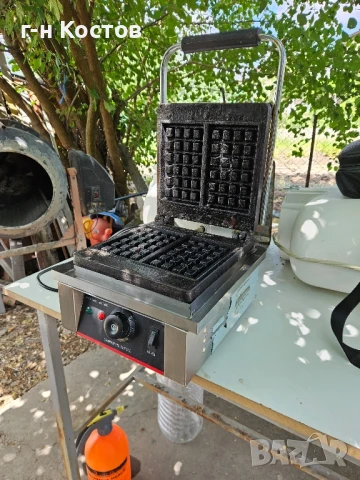 Гофретник тип швейцарска вафла на ток професионален втора употреба , снимка 3 - Обзавеждане на кухня - 50838173