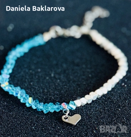 Колиета и гривни от естествени камъни, кристали, перли и стомана