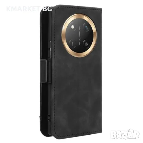 Honor Magic7 Lite 5G Magnetic Wallet Кожен Калъф и Протектор, снимка 11 - Калъфи, кейсове - 48676347