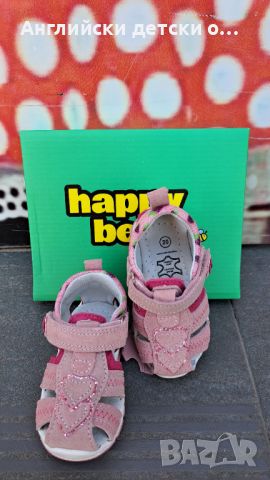 Английски детски сандали естествена кожа-Happy Bee, снимка 2 - Детски сандали и чехли - 46316805