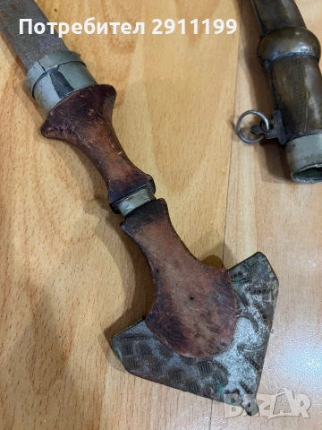 Стара арабска кама / ханджар, снимка 7 - Антикварни и старинни предмети - 54281210