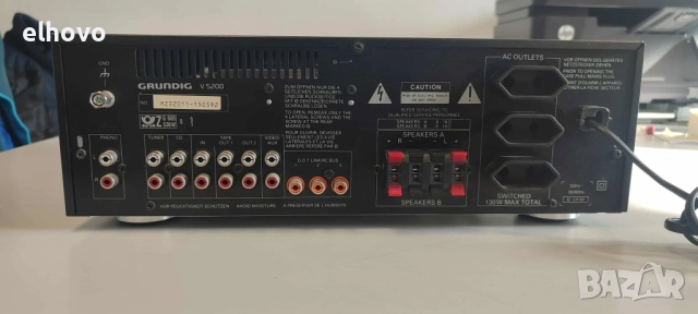 Стерео усилвател Grundig V5200, снимка 4 - Ресийвъри, усилватели, смесителни пултове - 52477919