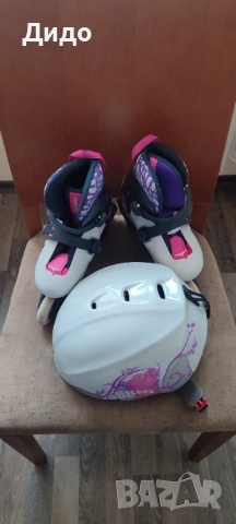 Детски ролери Oxelo Play 5 Light Grey номер 28-30 с Каска, снимка 2 - Ролери, кънки - 50291859