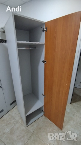 Гардероб за съблекалня еднокрил  50/61/197см, гардероб за дрехи, снимка 7 - Гардероби - 52497915