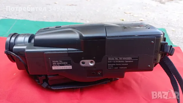 Видеокамера  Panasonic VHS-C NV-M400EN с касети, снимка 5 - Друга електроника - 47946957