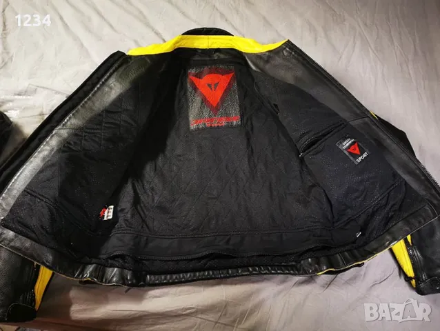 Mото яке DAINESE размер L/XL естествена кожа мъжко с протектори, снимка 9 - Якета - 48032345