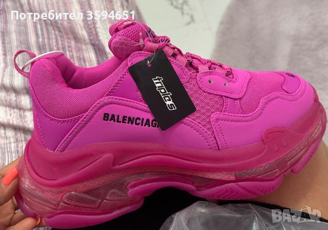 Balenciaga Triple S Pink , снимка 1 - Маратонки - 46070282