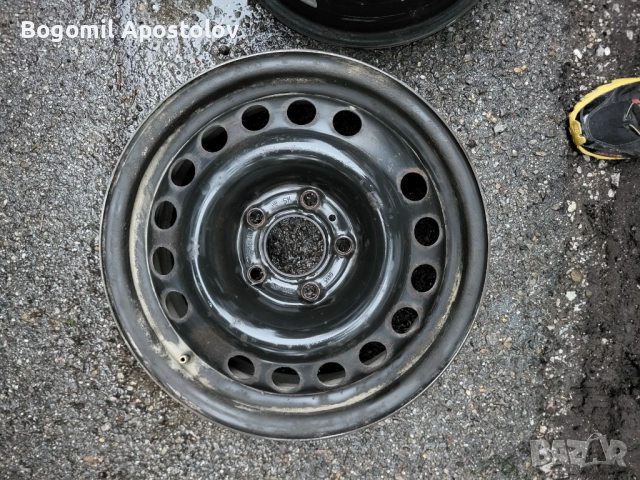 Стоманени джанти Opel 6J15 5x110, снимка 9 - Гуми и джанти - 52003265