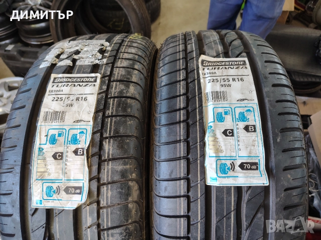 2бр.НОВИ летни гуми BRIDGESTONE 225 55 16 цена за брой