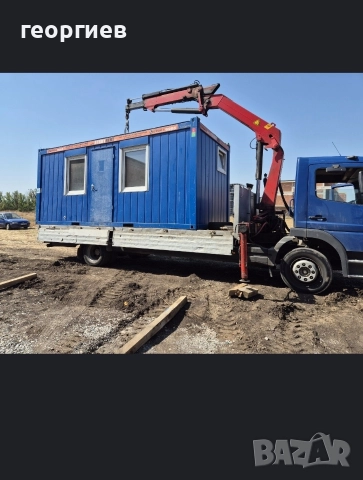 Товарни превози камион с кран 