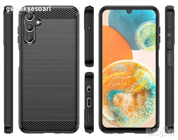 Samsung Galaxy A14 - Удароустойчив Кейс Гръб CARBON, снимка 3 - Калъфи, кейсове - 45683655