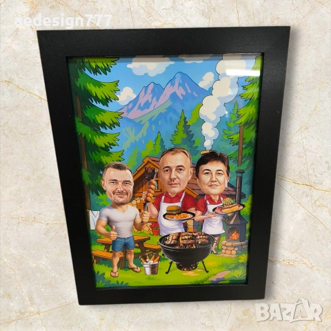 Карикатура по ваша снимка , снимка 15 - Картини - 53123094