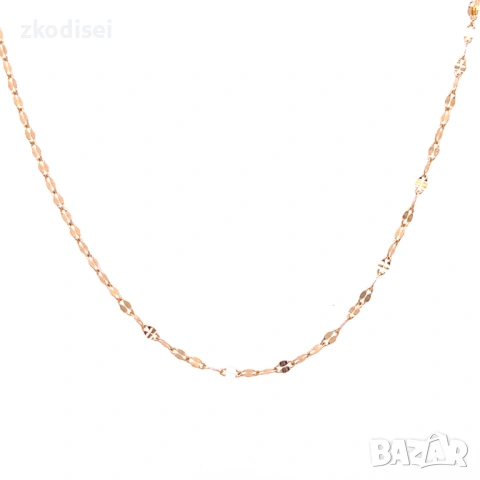 Златен синджир 0,96гр. 40,0см. 14кр. проба:585 модел:37733-6, снимка 2 - Колиета, медальони, синджири - 53874800