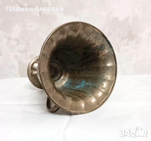 Стилна антикварна ваза от месинг /бронз 12см , снимка 6 - Антикварни и старинни предмети - 53991790