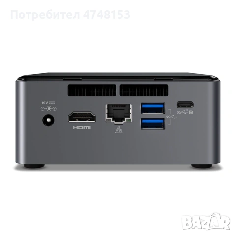 Intel NUC NUC7i3BNH – Компактен и мощен мини компютър, снимка 3 - Работни компютри - 53678465