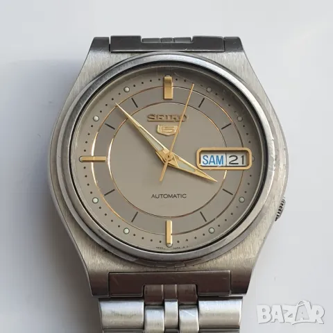  Мъжки часовник Seiko 5 Automatic 7S26-3170, снимка 8 - Антикварни и старинни предмети - 49587929