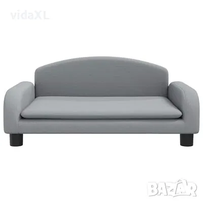 vidaXL Кучешко легло светлосиво 70x45x30 см текстил（SKU:171960）, снимка 3 - За кучета - 49139253